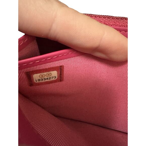 Chanel Pink Patent Quilted Long Flap Wallet 19 Series Authentic Made in Spain - Picture 8 of 10